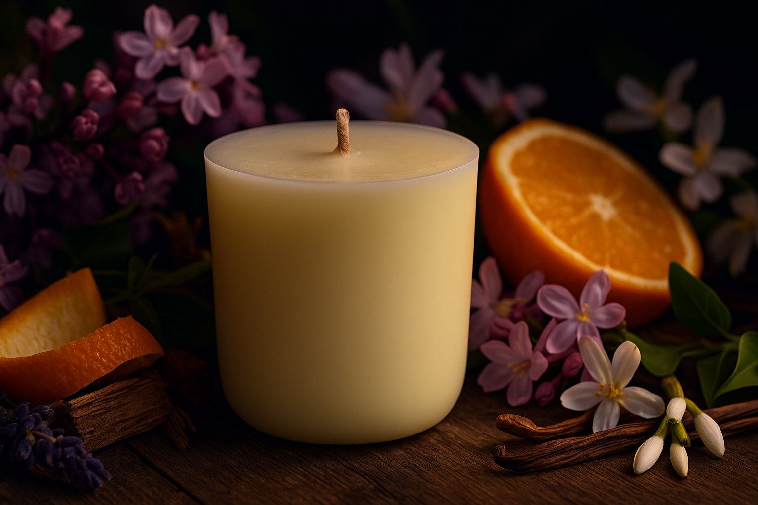 Ylura Blossom Breeze navulbare luxe geurkaars met katoenen lont en zoete bloemige tonen van jasmijn, honingbloesem en citrusmuskus.