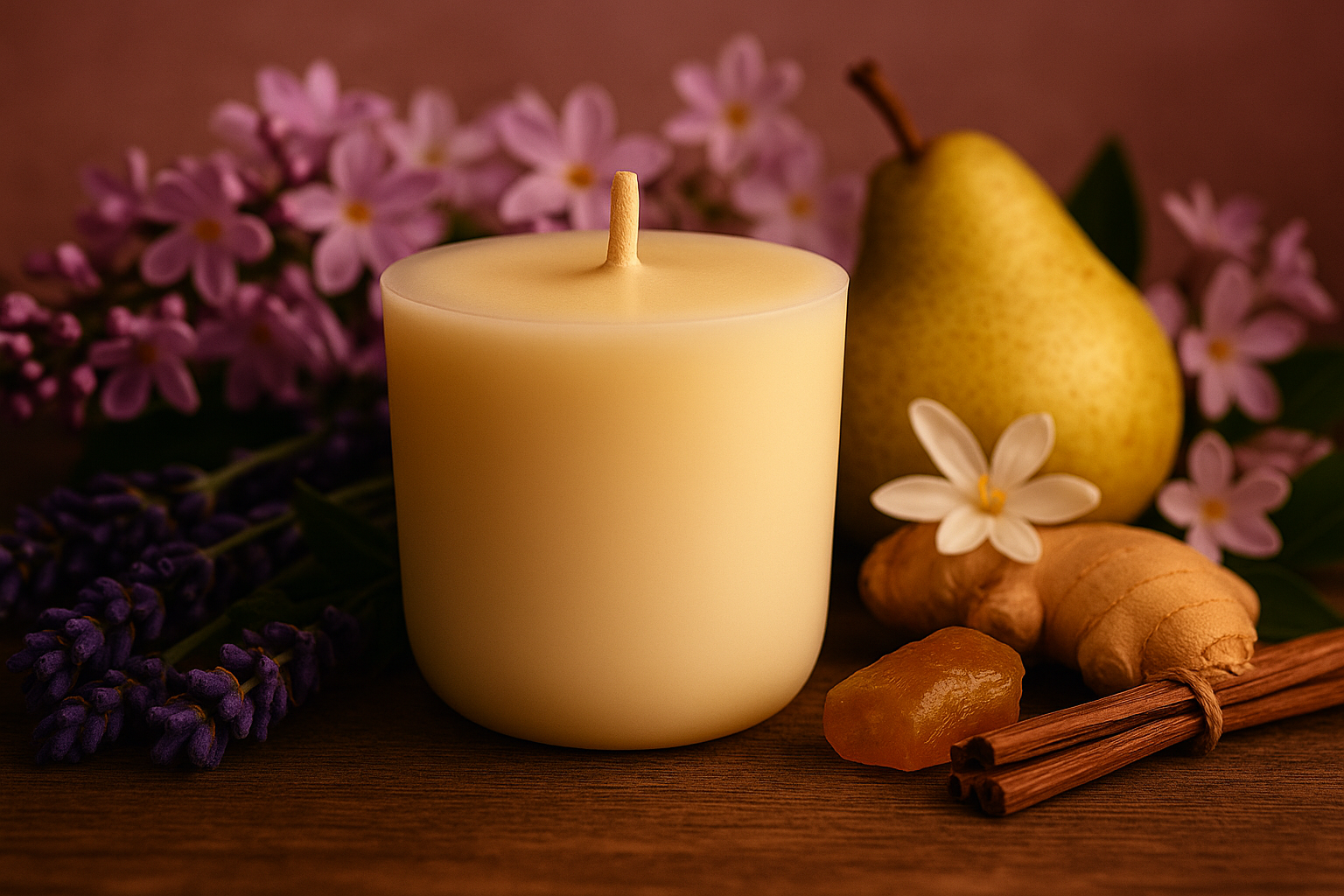 Ylura navulbare geurkaars Rosewood Elegance 